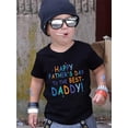 thumbnail image 1 of Boys' 100% Cotton T-shirt. Father'S Day Edition. With Letter Prints of "Happy Father'S Day to the Best Daddy". Comfortable and Casual, Suitable for Outdoor Activities in Summer. Boy, 1 of 7