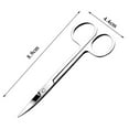 thumbnail image 6 of YUEYAN Mini Curved Mustache Nose Ear Hair Remover Scissors N8 w Trimmer, 6 of 8