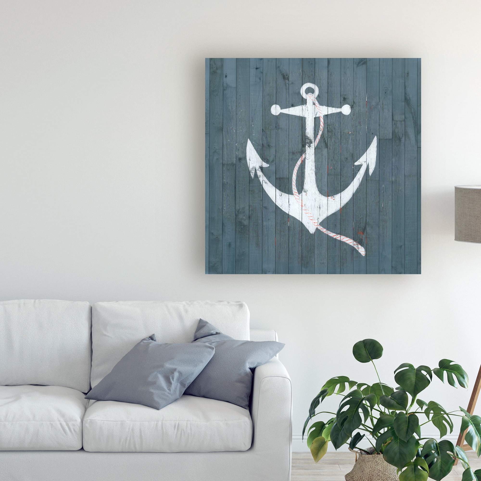Trademark Fine Art 'Nautical Plank IV' Canvas Art by Grace Popp