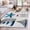 Black, variant on 3'x5' Area Rugs, Coastal Starfish Indoor Outdoor Area Rug for Living Room Bedroom, Beach Lighthouse Conch Shell Ocean Pearl Washable Bathroom Rugs Kitchen Floor Carpet Mats Home Decor Aesthetic