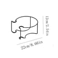 thumbnail image 3 of Support de Rambarde Ajustable, Support de Plante Sans Outils Facile à Installer, Support d'Exposition Extérieur Résistant aux Intempéries, Crochet de Suspension Universel Robuste pour Décoration de Jardin, Patio, Clôture, Terrasse, Pot de Fleurs, 3 of 5
