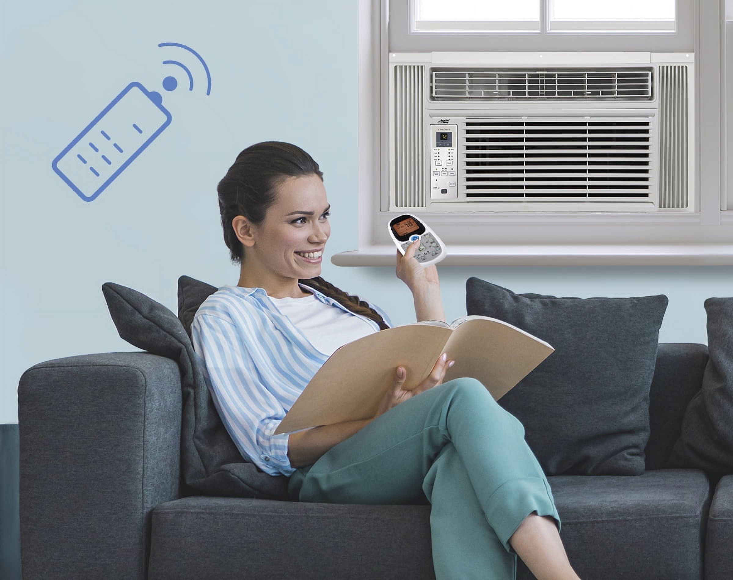 Arctic King 5000 BTU (5000 BTU DOE) 150 Sq Ft Window Air Conditioner with Remote, White
