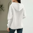 thumbnail image 5 of Inglocry Zip Up Hoodie Women Y2k Oversized Sweatshirt Casual Long Sleeve Jacket Lightweight Fall Winter Fashion Hoodies Clothes with Pockets White M, 5 of 5