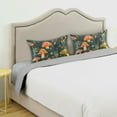 thumbnail image 3 of Yayeee Pillowcase Queen Size Set of 2 Satin Wrinkle Resistant Pillow Case, Orange Mushroom, 3 of 7