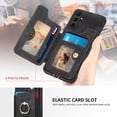 thumbnail image 5 of A14 5G Case,Card Holder Wallet for Galaxy A14 5G Phone Case,Ring Holder Stand,RFID-Blocking,Wrist Strap,Camera Protector,Leather Protective  Flip Cover for Samsung A14 5G Case (Black), 5 of 14