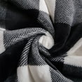 thumbnail image 4 of DAMAI Sherpa Fleece Blanket - Black and White Buffalo Plaid Christmas Blanket, 50" x 60" Double Layer Lamb Wool Blanket, Super Soft Cozy Warm Thick Winter Throw Blankets for Couch and Bed, 4 of 5