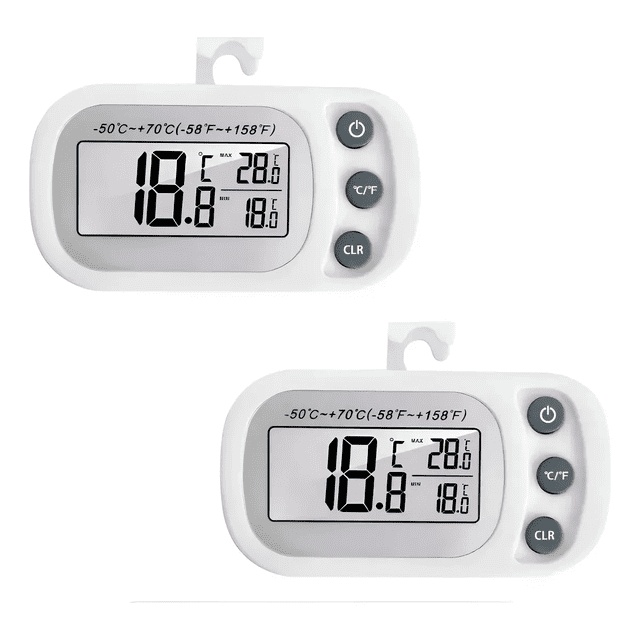 Termómetro Para Heladera Digitales Para Cocina 2 Piezas LAB.G Blanco