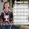 thumbnail image 7 of Uorisanigo Girls Half Zip Sweatshirt Kids Cherry Blossom Axolotl Long Sleeve Zipper Sweatshirt Soft and Comfortable Athletic Pullover Tops Lightweight Hoodies No Hood, Size 13-14, 7 of 7