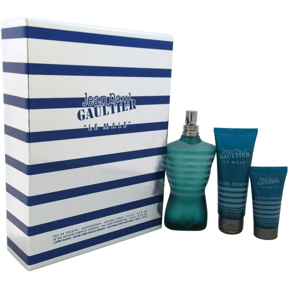 Jean Paul Gaultier Le Male by Jean Paul Gaultier for Men, 3 Pc Gift