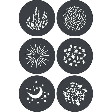 Godox GP-GS2 Gobo Set for MG1200Bi Spotlight Mount (6-Pack)