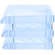 thumbnail image 3 of Bandeja de papel para cartas, organizador de escritorio, bandeja de 3 niveles para documentos y cartas, bandeja de papel para archivos de oficina, clasificador de archivos vertical, 3 of 6