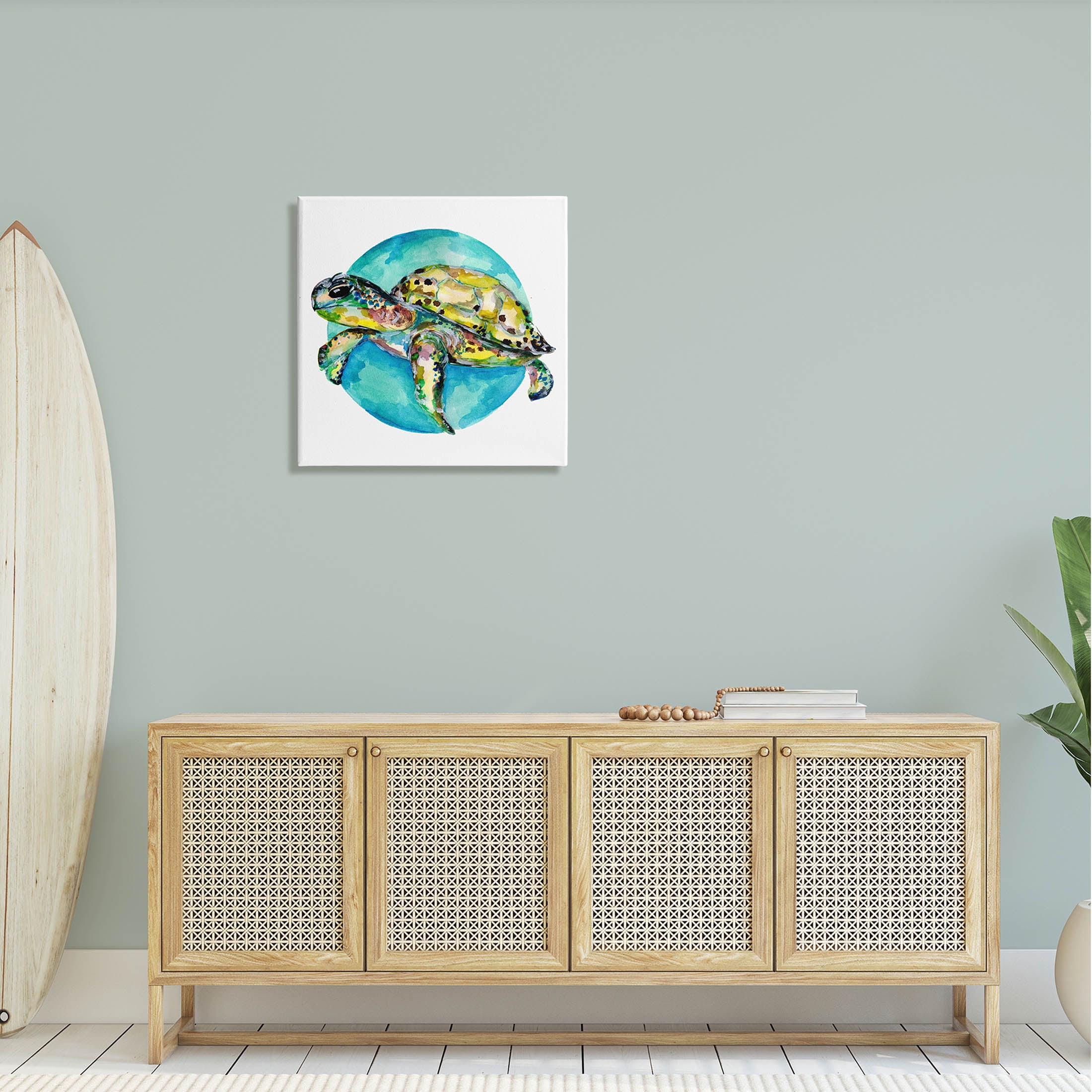 Marine Wildlife Sea Turtle Animals & Insects Graphic Art Gallery Wrapped Canvas Print Wall Art