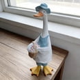 thumbnail image 5 of Goose Outdoor Lawn and Garden Statue, Goose Decor for Garden Sculptures 12" for Patio, Balcony, or Front Porch Decor, 5 of 6