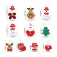 thumbnail image 4 of Cheapark 10-Piece Christmas Fabric Doll Ornament Set - 1 Unique Cute Doll Pendant for Home Xmas Tree, Festive Holiday Decor, 4 of 6