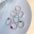 thumbnail image 4 of Coofit Ladies Finger Ring Fashion Decorative Retro Simple Beaded Ring Knuckle Ring, 4 of 10