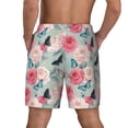 thumbnail image 3 of Kdxio Roses And Butterflies Print Men'S Swim Trunks With Compression Liner 7 Inch Inseam Quick Dry Swim Shorts, 3 of 7