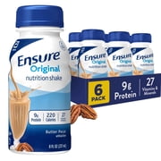 Ensure Original Nutrition Shake, 9g Protein, Butter Pecan, 8 fl oz - 6 Pack