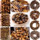 thumbnail image 2 of Cuentas de piedra sueltas espaciadoras de amazonita, turquesa, ágata, jaspes, granate y ojo de tigre redondo natural para hacer joyas, pulseras DIY, 2 of 5