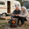 thumbnail image 4 of Réchaud de Camping Portable pour Décoration, Compact, Brûleur de Randonnée avec Support Grand et Stable pour Cuisine Extérieure, Randonnée, Pique-Nique, 4 of 7