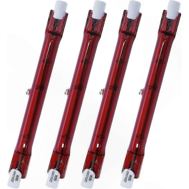Halogen Heater Bulb, 500W R7 for Garden Heaters - 4 Pack