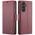 thumbnail image 2 of CaseMe Leather For Samsung Galaxy A54 5G Wallet Case with RFID Blocking, For Samsung Galaxy A54 5G Case Wallet for Women Men Card Holder Magnetic Clasp Kickstand Folio Case,Wine Red, 2 of 11