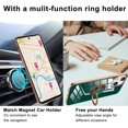 thumbnail image 2 of Compatible with iPhone 13 Case 6.1” Slim Thin Silicone Cover with Ring Holder Magnetic Kickstand Shockproof Protective Phone Cases Soft TPU Bumper - Green, 2 of 9