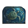 thumbnail image 2 of Goofa Artistic Turtle Earth Print Toaster Cover 4 Slice, Four Slice Bread Machine Cover Quilted Toaster Covers Bread Maker Cover Kitchen Appliance Cover, 2 of 7