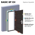 thumbnail image 4 of puerta de seguridad basic 8p chocolate izquierda 96 x 213 cm, 4 of 8