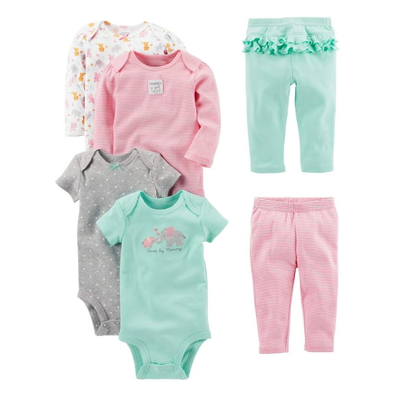 Set de ropa Simple Joys de Carter's Baby Girls de 6 a 12 meses