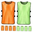 thumbnail image 4 of IFANLANDOR 10Pcs Washable Soccer Pinnies Polyester Training Soccer Vests with Open Sides for Ventilation, 4 of 7