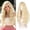 Blonde, variant on Haloo Pink Wigs with Curtain Bangs for Women - Long Wavy Middle Part Natural Looking Synthetic Hair Wig for Daily Party Cosplay Costume, 26 Inch