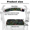 thumbnail image 6 of HELLHERO Night-Stitched Wildflowers Stretch Fabric Walker Seat Back Cover Walker Seat Cover & Senior Adult Style, 6 of 7