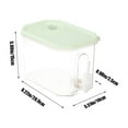 thumbnail image 3 of Refrigerator Drink Dispenser with Spigot | Leak Proof Cold Beverage Storage Container | Transparent Juice Kettle Jar for Iced Drinks & Parties, 3 of 6