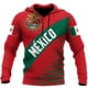 thumbnail image 3 of Sudadera con capucha para hombre y mujer, con estampado 3D de la bandera nacional de México, informal, de gran tamaño, popular, a la moda, para otoño, 3 of 4