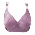 thumbnail image 2 of ZKCCNUK Plus Size Bras for Women Solid Color Push Up Lace Bra Shoulder Straps Full Coverage Bra Everyday Underwear Bras S-3XL, 2 of 3