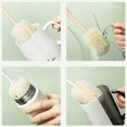 thumbnail image 4 of El cepillo suave para botellas, 2 unidades, es suave y fácil de limpiar, puede eliminar eficazmente los residuos de manchas en el fondo de la taza., 4 of 6