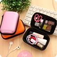 thumbnail image 3 of Earphone Storage Case with Hard Shell - Zippered Pouch Box for USB Cable Charging Cord Earbuds Wired Earphones Jewelry Coin and Small Gadgets Travel Organizer Bag, 3 of 6