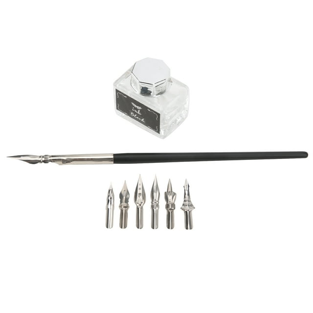 Vintage Fountain Writing Ink,Calligraphy Pen Set Retro Writing Ink Set Dip Pen Suit Unmatched Quality