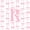 Pink White R, variant on Manfei Pink Bowtie 7-Piece Twin Bedding,Initial Alphabet R Bedding Comforter Set,Pink Reversible