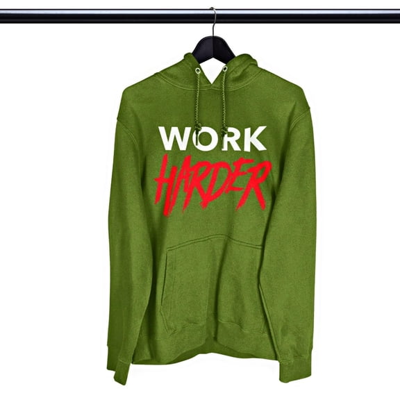 WORK HARDER Heavy Blend Graphic Hoodie