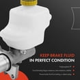 thumbnail image 3 of A-Premium Brake Master Cylinder with Reservoir and Cap Compatible with Chrysler and Dodge Vehicles - For 300, Charger, Magnum, 2005 2006 2007 - Replaces 133244, 5139153AA, 3 of 8