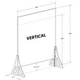 thumbnail image 4 of 30" x 40" New Counter Acrylic Shield, Plexiglass Protective Panel, Splash Guard. New Support Stands. Adjustable Heights. Acrylic .1875" Thick, 2-Pack, 4 of 9
