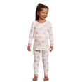 Barbie Toddler Girls Snug Fit Hacci Long Sleeve Pajama Set, 2Piece, Sizes 12M5T