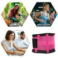 thumbnail image 5 of Unique Bargains Breathable Back Brace Lumbar Support Mesh Design Adjustable Straps Lower Back Brace Rose Red Size 2XL, 5 of 7