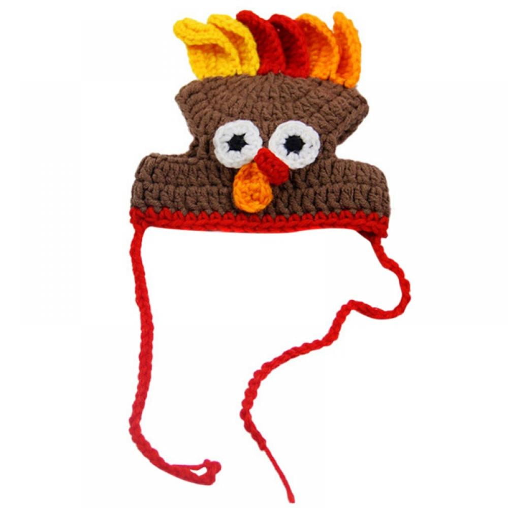 Cat Turkey Costume Pet Turkey Hat Thanksgiving Apparel for Cats Small