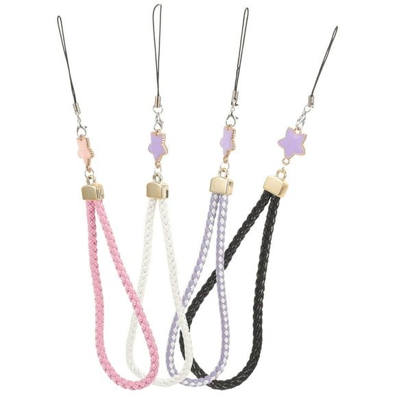 Raindrops 4-Pack Phone Lanyard Wrist Straps in Black White for Secure Phone Carry 8.7x0.6x0.2 Inch