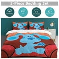 thumbnail image 4 of Blue'S Clues 3 Pieces Duvet Cover Set, Soft Bedding Comforter Cover Set with Zipper Closure, 1 Duvet Cover And 2 Pillowcases for Bedroom All Season, 4 of 7