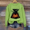 thumbnail image 5 of Sweatshirts for Women Halloween Printed Long Sleeve Hooded Hoodie, 5 of 6