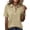 Khaki #011, variant on Polo Shirts for Women Golf Button Collared Summer Short Sleeve Tops Lightweight Work Polo Shirt Womens Blouses, S