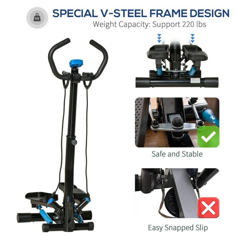 Soozier adjustable stepper ab workout machine aerobic fitness exercise lcd hotsell